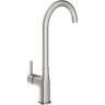 Смеситель CERSANIT для кухни ELIO однорычажный, никель 68260